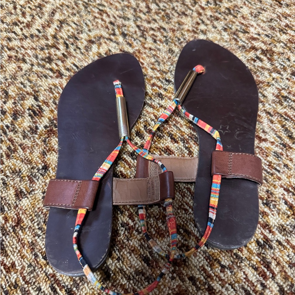 Colorful Strappy Sandals - Picture 2 of 2